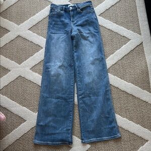 Altar'd State Blue Flare Wide Leg Jeans